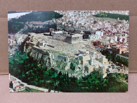 LUCKYPIGEON Athens The Acropolis Seen By Air Greece Postcard (C1884)