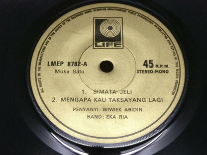 Malay Wiwiek Abidin & the Eka Ria Band Simata Jeli Psych Malaysia 7" EP (EP388)