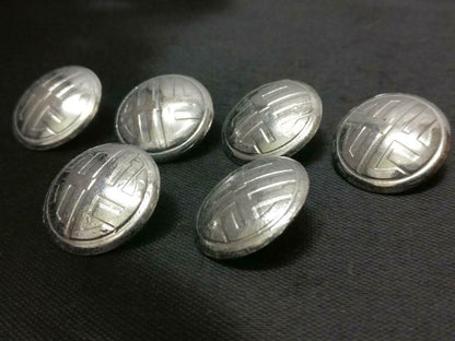 Vintage Rare Singapore Zhong Zheng Secondary School Chinese Buttons x6 (A1877)