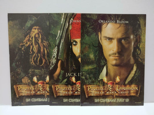 LUCKYPIGEON888 Movie Pirates of the Caribbean Johnny D Postcard Lot Of 3 E0463