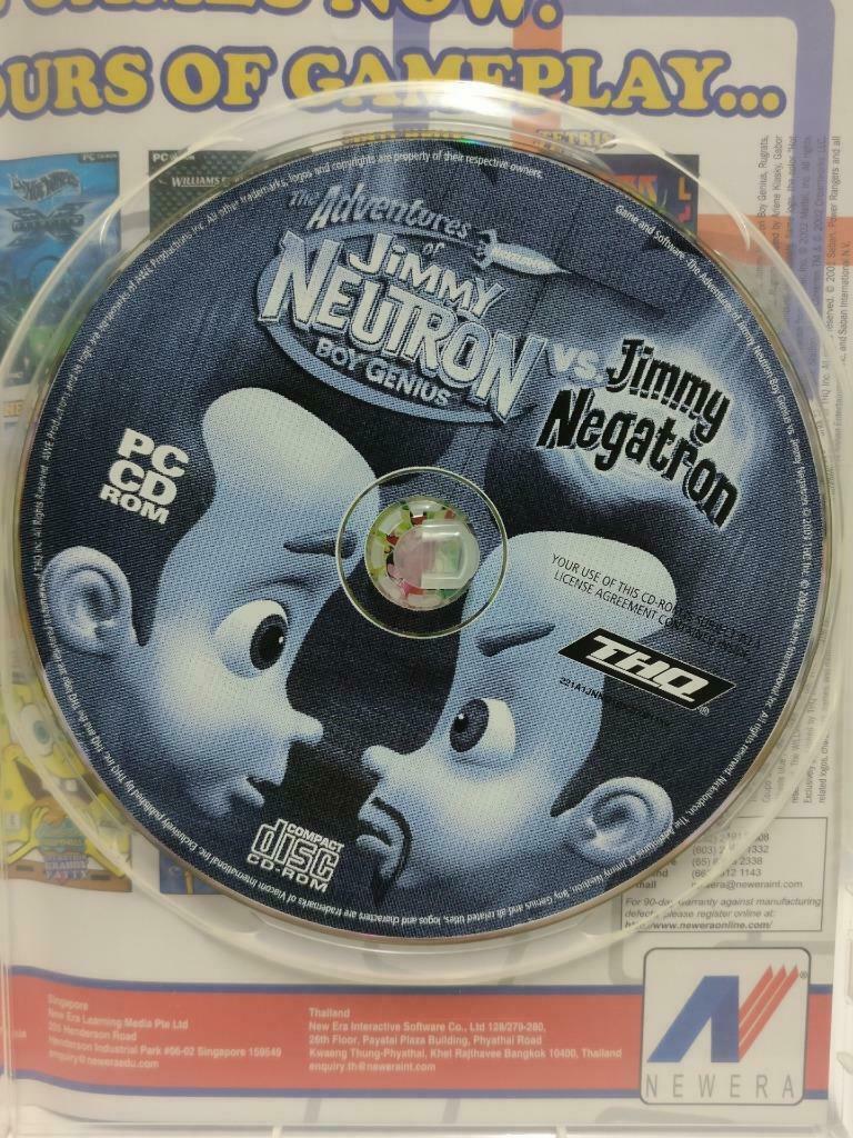 Jimmy Neutron Vs. Jimmy Negatron 2003 Australia PC CD-ROM Game (GA317)