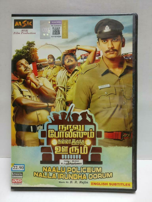 India Bollywood Tamil Movie Naalu Policeum Arulnithi Malaysia DVD Eng Sub CD1025