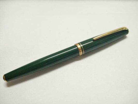 Vintage Preowned Green Montblanc Mont Blanc Gold Tone Fountain Pen (A1591)