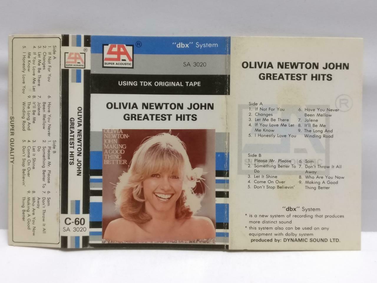 Olivia Newton-John Greatest Hits Mega Rare Singapore SA English Cassette CT503