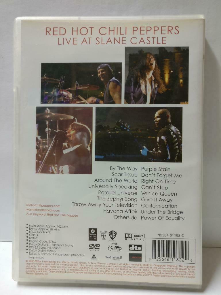 Red Hot Chili Peppers Live At Slane Castle 2003 Rare Singapore DVD (CD854)