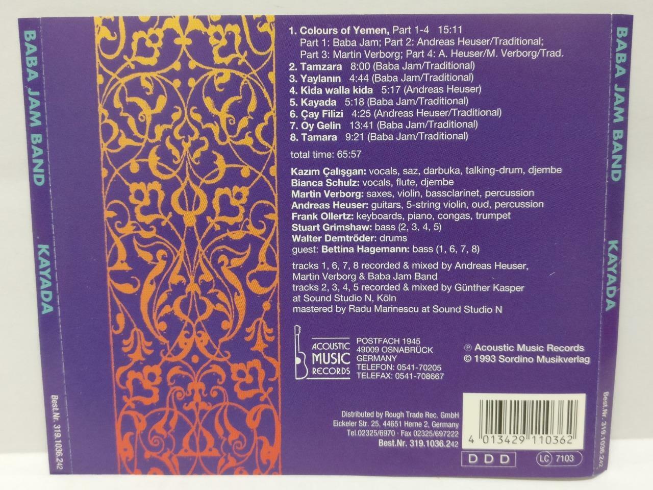 Malay Baba Jam Band Kayada 1993 Rare Germany Melayu CD (CD717)