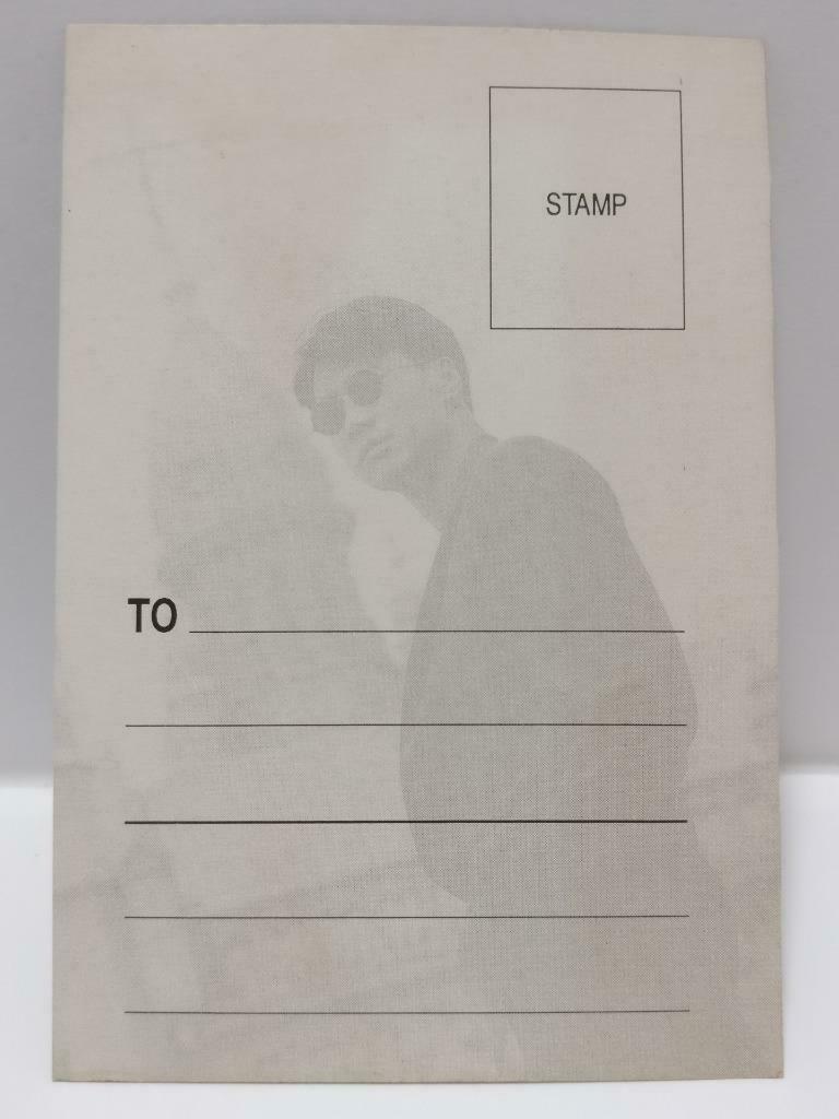 Vintage Hong Kong Chinese Singer Leon Lai 黎明 Black & White Postcard F/S (P190)