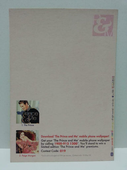 The Prince And Me 2004 Julia Stiles Movie Poster On Singapore Postcard (AC023)