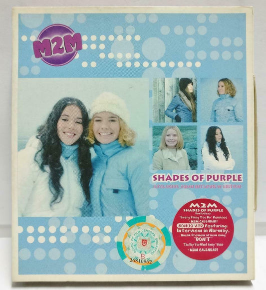 M2M Shades Of Purple 2000 Malaysia CD + Bonus Video VCD + Calender Card (CD821)