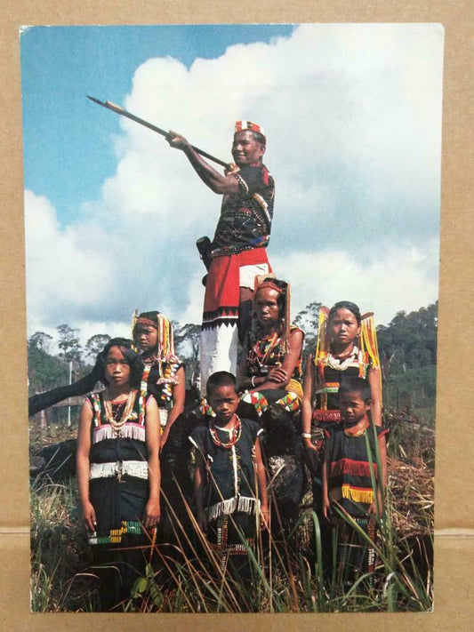 LUCKYPIGEON Murut Keningau Pensiagan North Borneo Malaysia Postcard F/S (C2011)