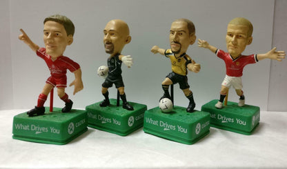 CALTEX Manchester United David Beckham Michael Owen Figure x4 Lot F/S FTY003 *F
