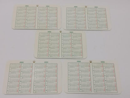 Vintage Rolex 2002 To 2003 Calendar Card x10 F/S (A2424)