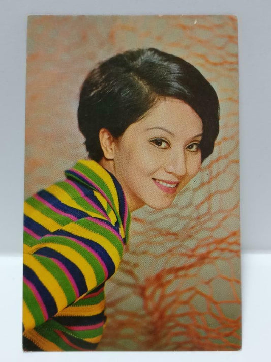 Vintage Hong Kong China Actress Wan Yi Man Yee 萬儀 万仪 Retro Postcard F/S (P179)
