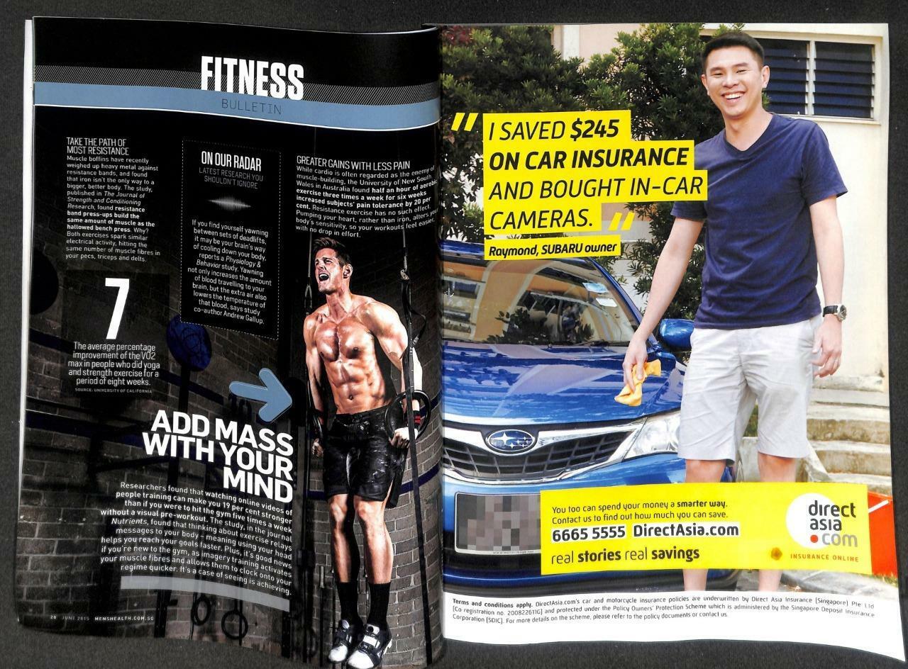 Singapore Men's Health Magazine Beefcake Macho Man MMA Rafael Dos Anjos M054