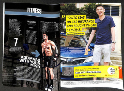 Singapore Men's Health Magazine Beefcake Macho Man MMA Rafael Dos Anjos M054