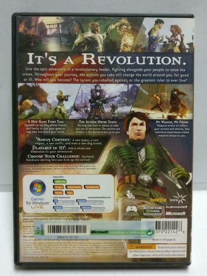 Fable 3 With Booklet 2011 Singapore PC DVD Game (GA319)
