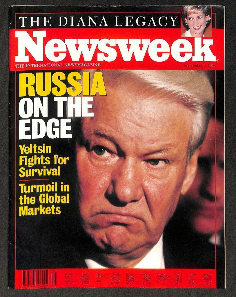 Singapore Newsweek Magazine 1998 The Diana Legacy Princess Diana Yeltsin M004