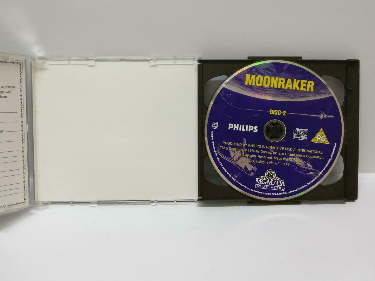 Roger Moore James Bond 007 Moonraker Singapore 2x VCD Video CD Philips OOP CD468