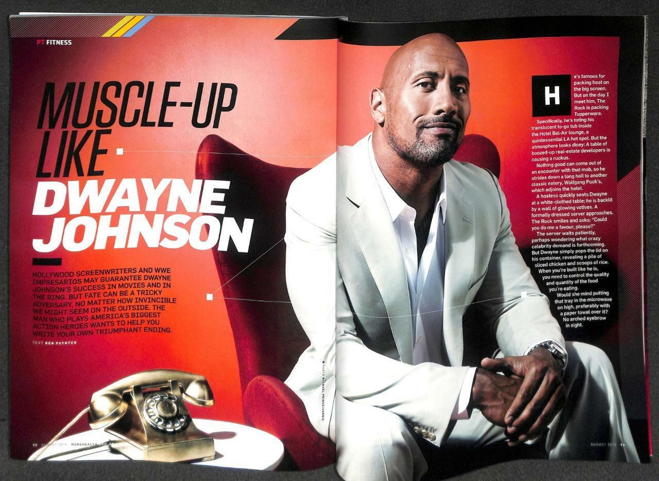 Singapore Men's Health Magazine Beefcake Macho Man Dwayne Johnson The Rock M050