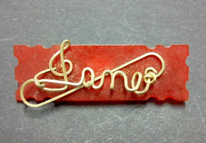 James Name Personalization Pin Badge F/S (B243)
