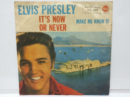 Elvis Presley The Jordanaires It's Now Or Never Italy 7" English EP EP046