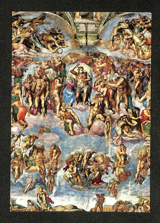 LUCKYPIGEON Vatican City Sistine Chapel Last Judgement Italy Postcard (C1563)