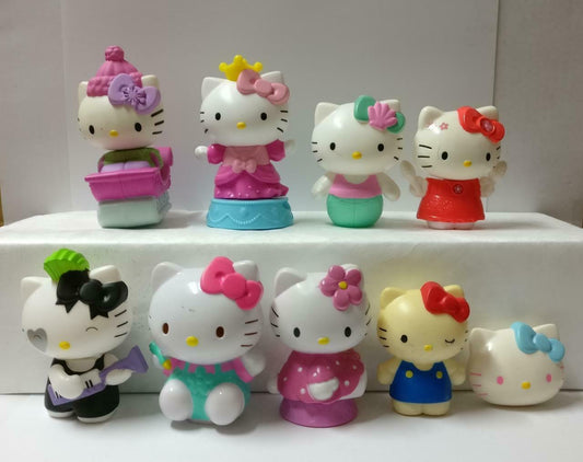 Hello Kitty Cat Princess Snow Sleigh Cute Figure Toys x9 Lot F/S (FTY004) *25