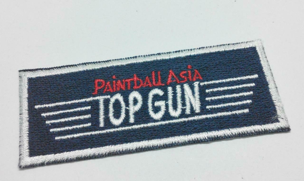 Embroidered Paintball Asia Top Gun Fabric Clothes Patch (A944)