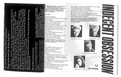 Rare Indecent Obsession Tell Me Something 1989 Singapore English Cassette CT959