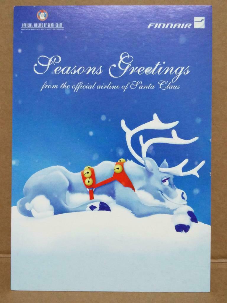 LUCKYPIGEON FINNAIR Official Airline Of Santa Claus 2004 Postcard (C2062)