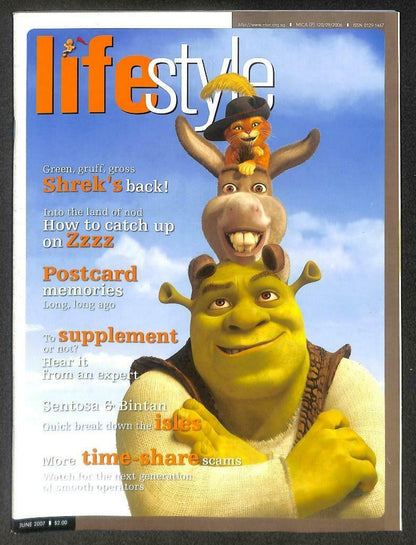 Singapore Lifestyle Magazine Shrek Jacky Cheung Transformer 2006 F/S M112 E