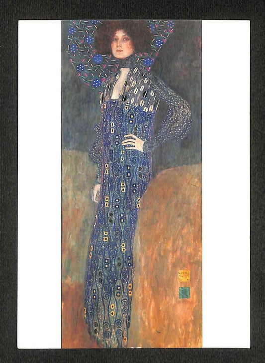 LUCKYPIGEON Gustav Klimt Emilie Flöge (1902) Oil Painting Postcard (C1568)