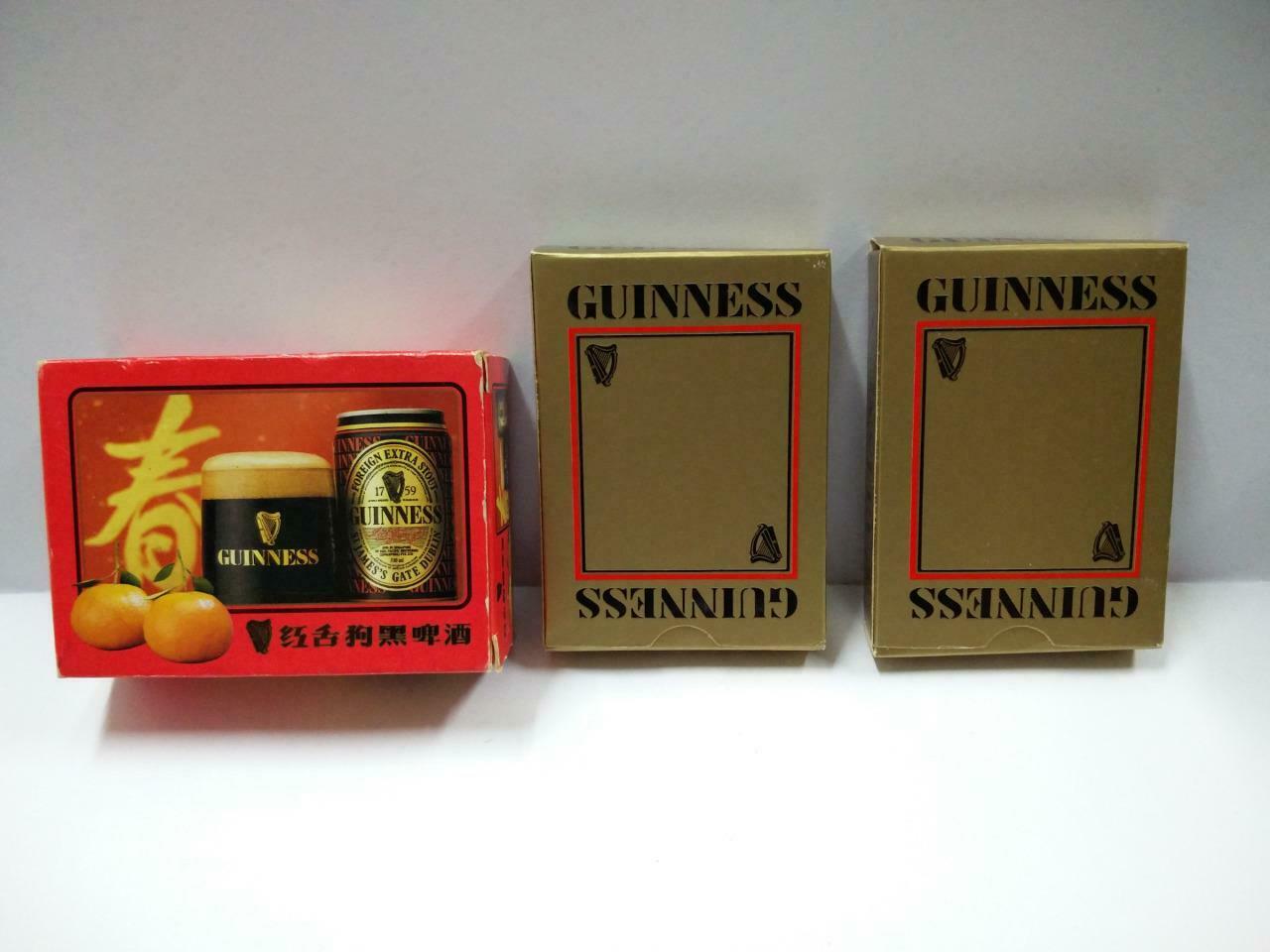 Rare Guinness Beer Chinese NewYear Poker Playing Cards Souvenir x2 packs (A1468)