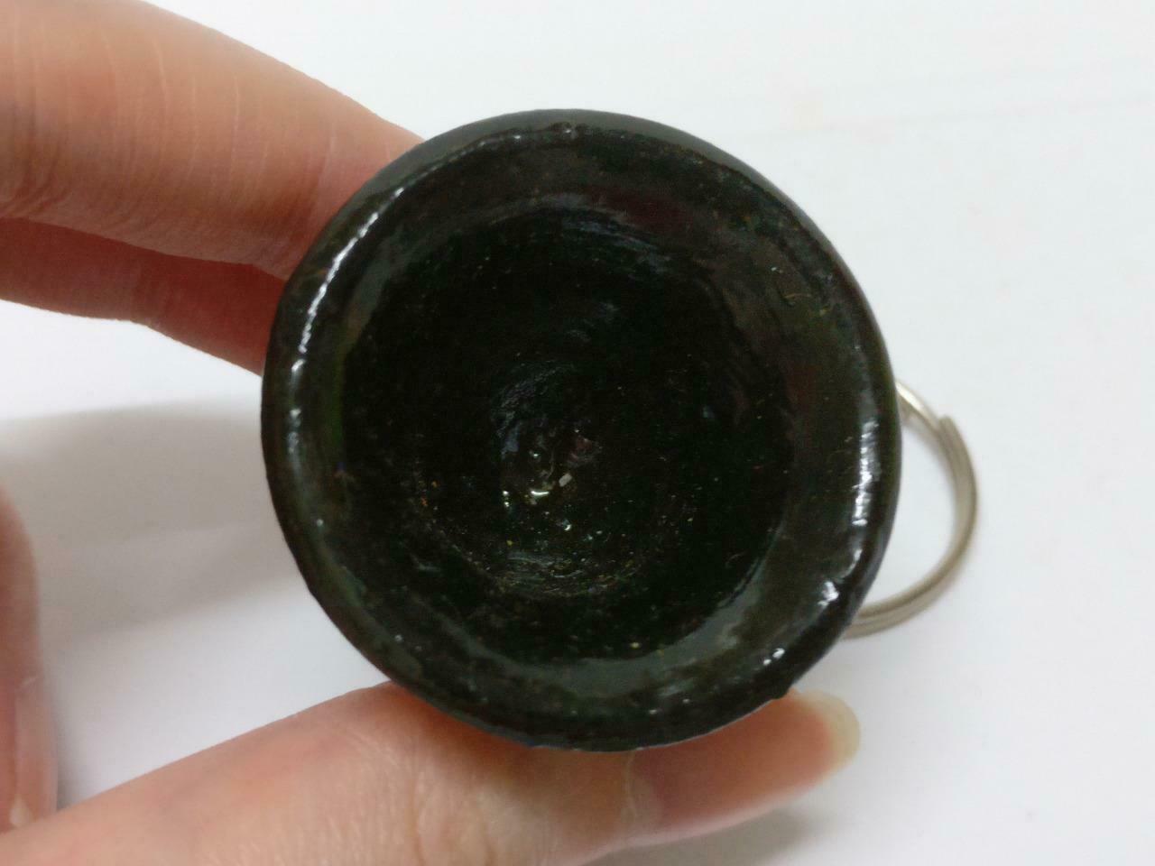 LP888 Vintage Mini Bell Shape Accessory Wooden Hand Paint Keychain Keyring F/S (B702)
