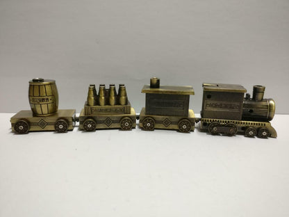 Unused Vintage China Harbin Beer Small Metal Train Set Display Box F/S (A2161)*3
