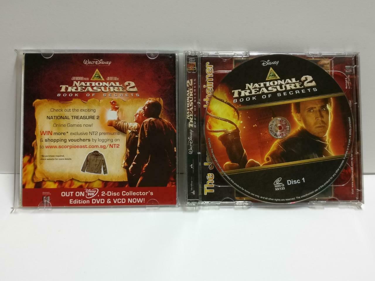 Movie National Treasure 2  Nicolas Cage Engish Singapore Video 2x VCD CD1107 D