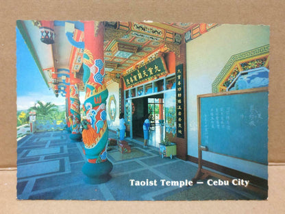 Used LUCKYPIGEON Chinese Taoist Temple Cebu City Philippines Postcard (C1831)