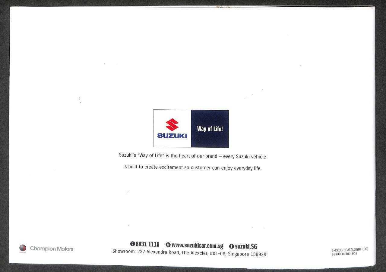 Suzuki Singapore Car Catalogue S.Cross Model M027