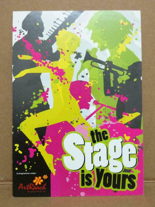 LUCKYPIGEON The Stage Is Yours Art Reach Singapore Postcard (C2048)
