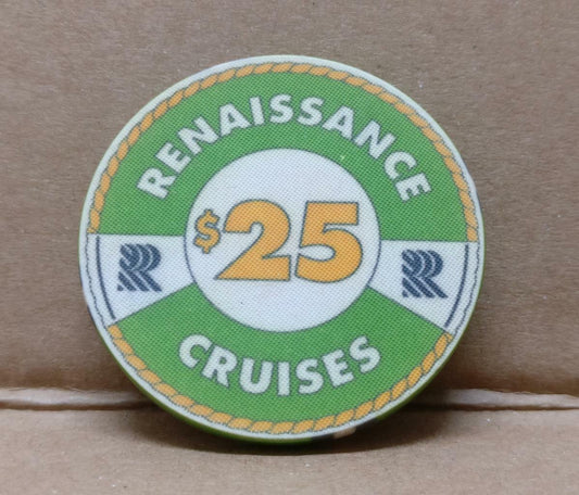 Renaissance Cruises Casino Poker Chip Non Negotiable $25 x 1 (A1956)