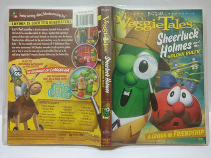 Veggie Tales Sheerluck Holmes & Golden Ruler Movie Rare Singapore DVD (DVD065)
