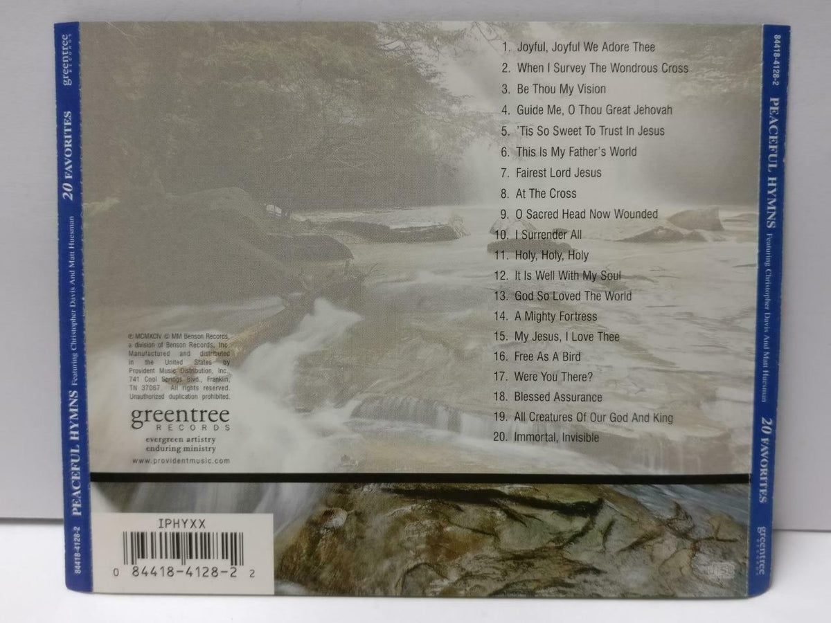 Peaceful Hymns Christopher Davis Matt Huesmann Worship Faith Christian CD CDS521