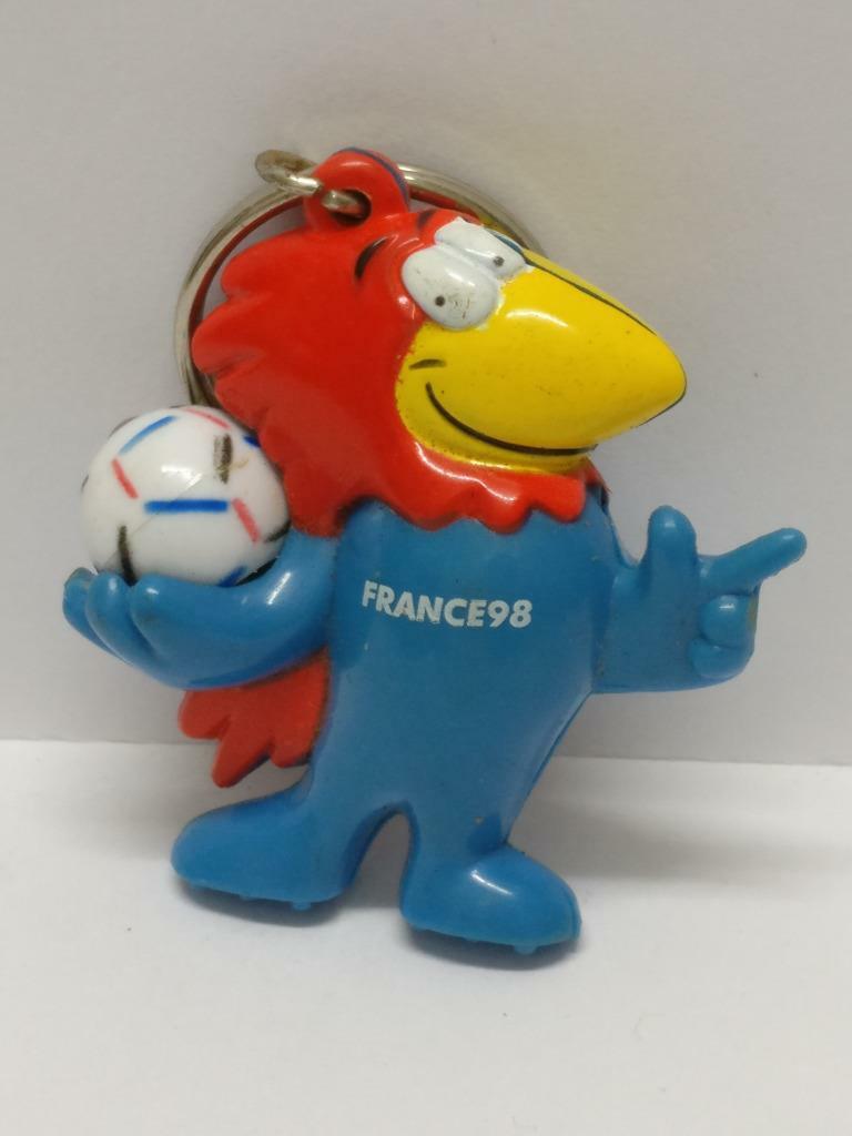 Rare France 98 FIFA World Cup Football Mascot Bird Keychain keyring (Last One)