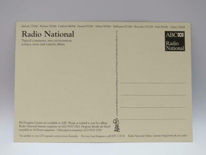 LUCKYPIGEON888 ABC Radio National Butterfly Satellite Dish Postcard (E0005)