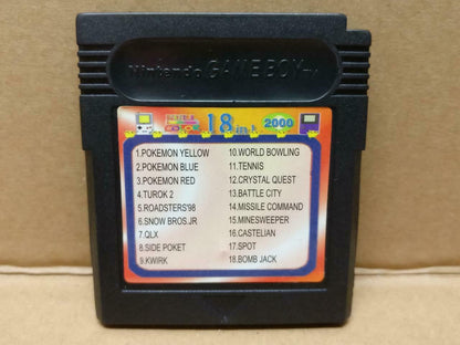 Nintendo Game Boy 2000 Full Color 18 IN 1 Japan Game Cartridge (A1937)