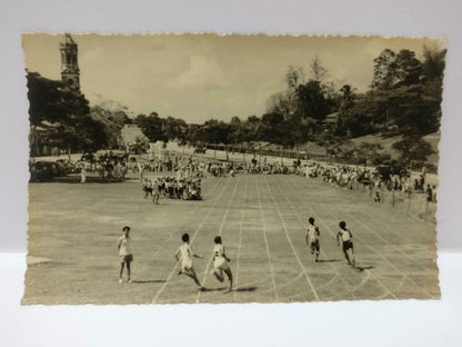 Vtg Singapore School Sports Day Track & Field Segment Candid 华中 B&W Photo P406