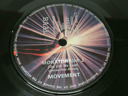 Moratorium Balram Music Movement Rare Singapore BAAL 7" EP (EP150)