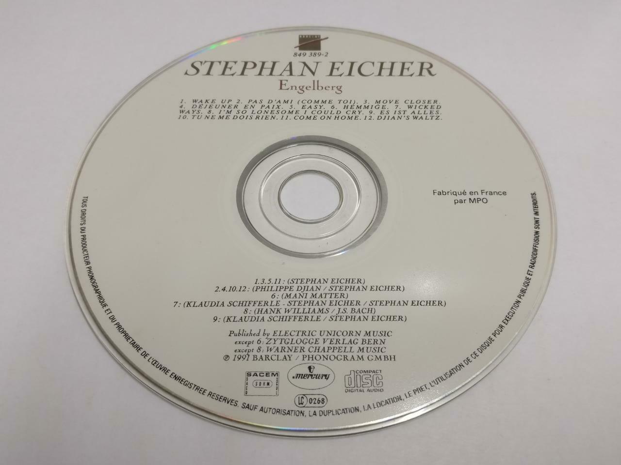 Stephan Eicher Engelberg 1991 France CD (CDS182)