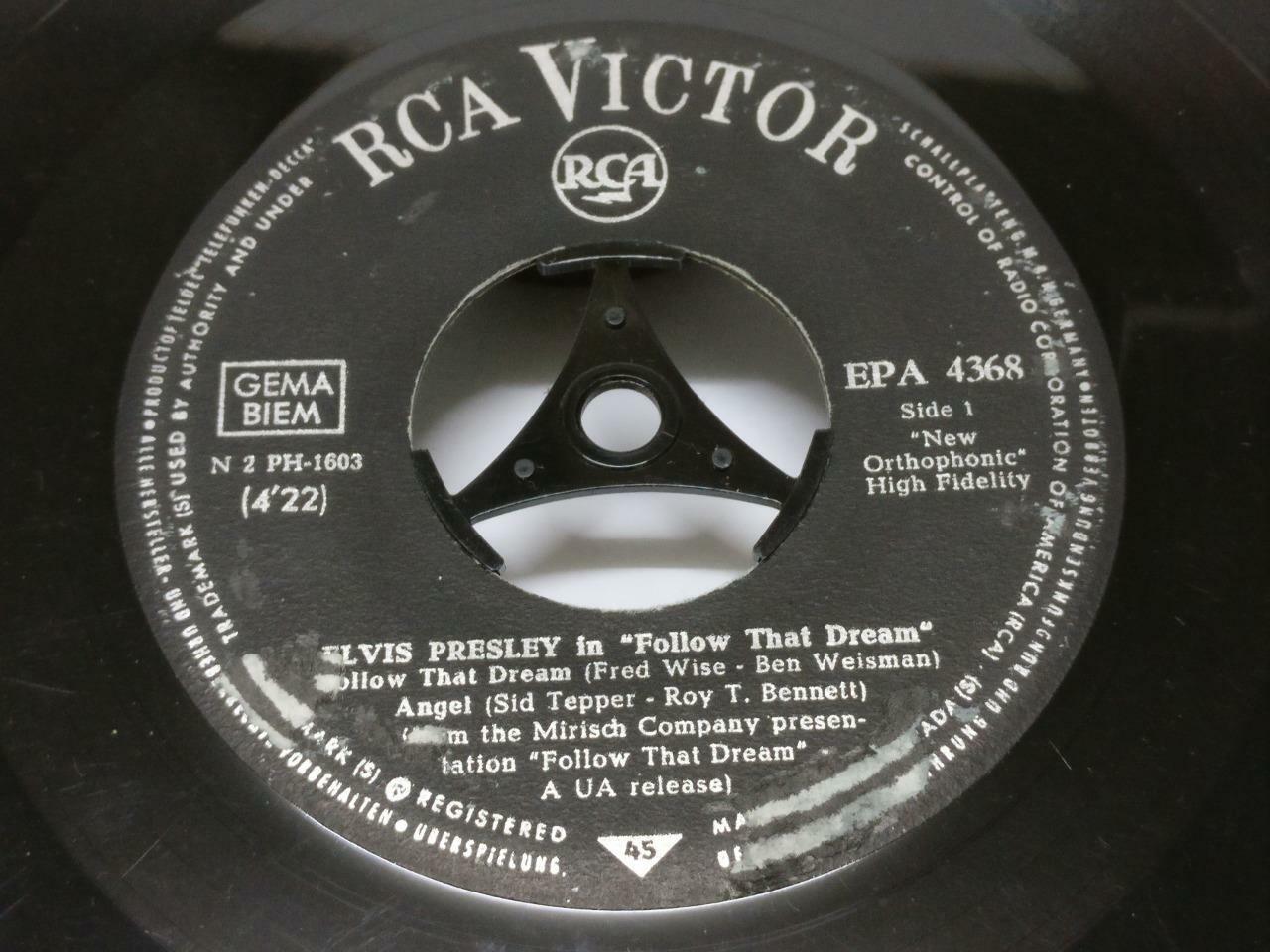 Elvis Presley Follow That Dream OST 1962 Germany 7" English EP  (EP065)