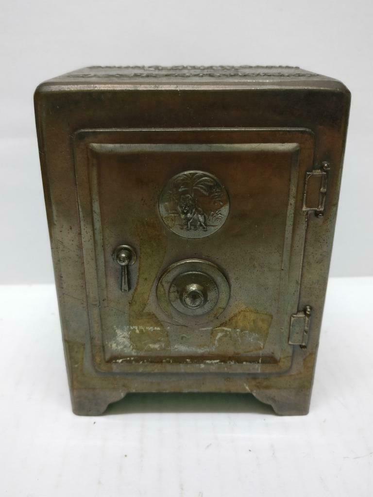 Rare 70's Vintage 崇僑銀行 Singapore Chung Khiaw Bank Coin Bank Bronze Safebox A1656